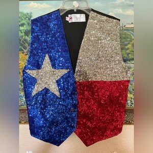 Texas sequined vest